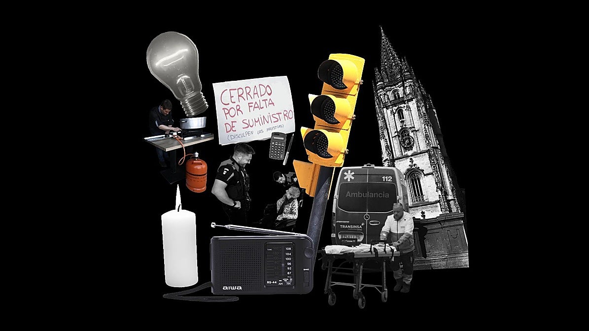 Historias y rostros del apagón en Asturias