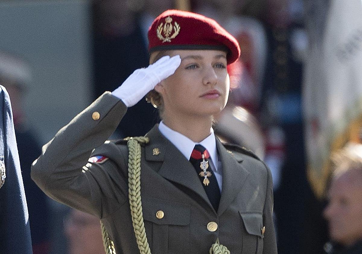 Nuevo paso al frente de la Princesa de Asturias, esta vez el Día de las Fuerzas Armadas