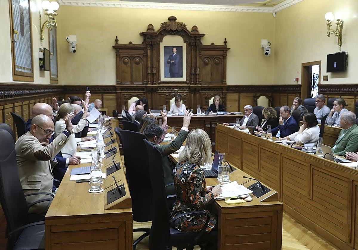 Pleno en el Ayuntamiento de Gijón