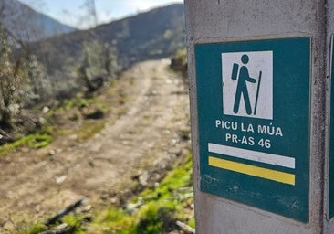Para llegar a la Múa se parte de la zona de Frainoquiso y se siguen las señales del PR a través de los montes de Nava.