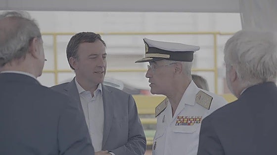 Así fue el acto de puesta en la quilla de la fragata 'Pedro Menéndez de Avilés'