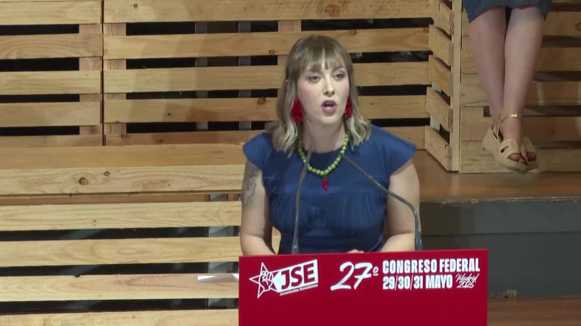 La nueva líder de Juventudes del PSOE acusa a la derecha de ser "herederos del franquismo"