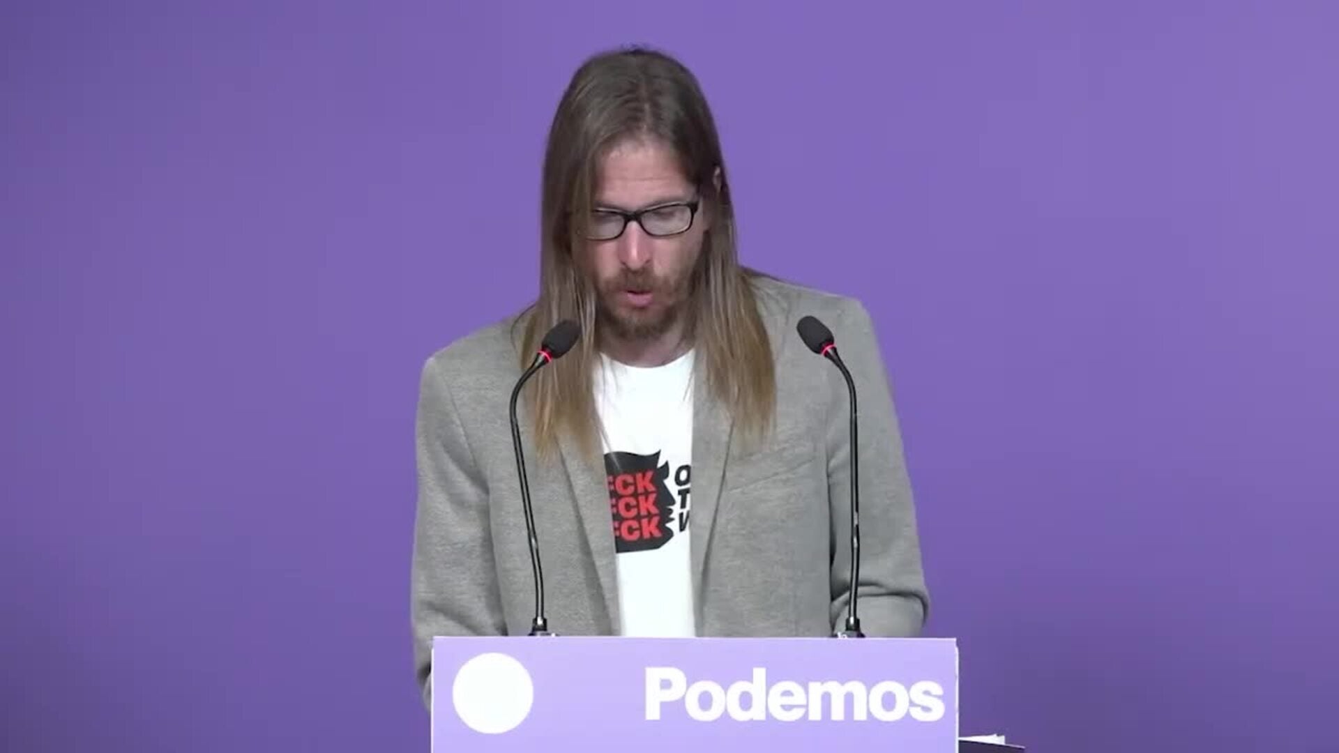 Podemos planta al Papa en su visita al Congreso y denuncia que es "cómplice" de los abusos