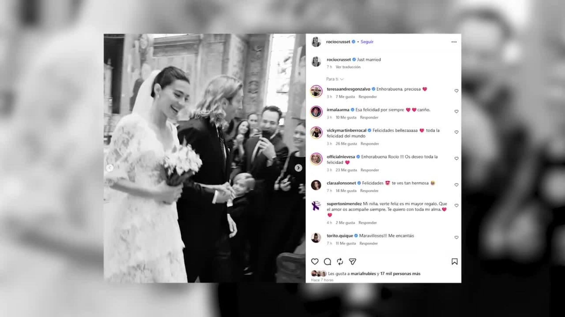 Rocío Crusset comparte las imágenes de su boda secreta en Nueva York con Charlie Schein