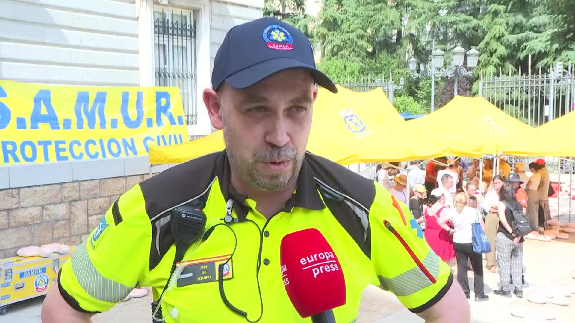 Samur-PC forma a 1.800 voluntarios ante la visita del Papa León XIV a Madrid