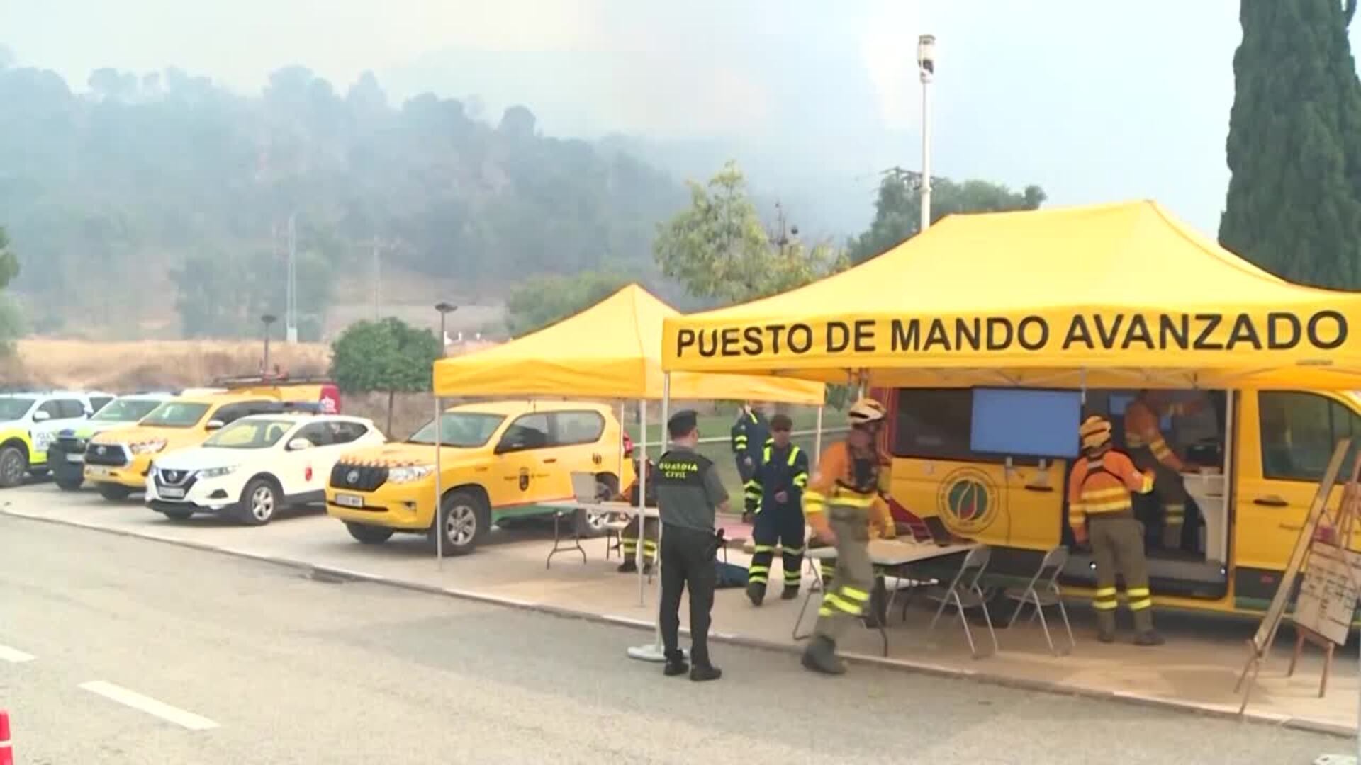 La UME activada por el incendio de Los Garres (Murcia), que obliga a desalojos preventivos