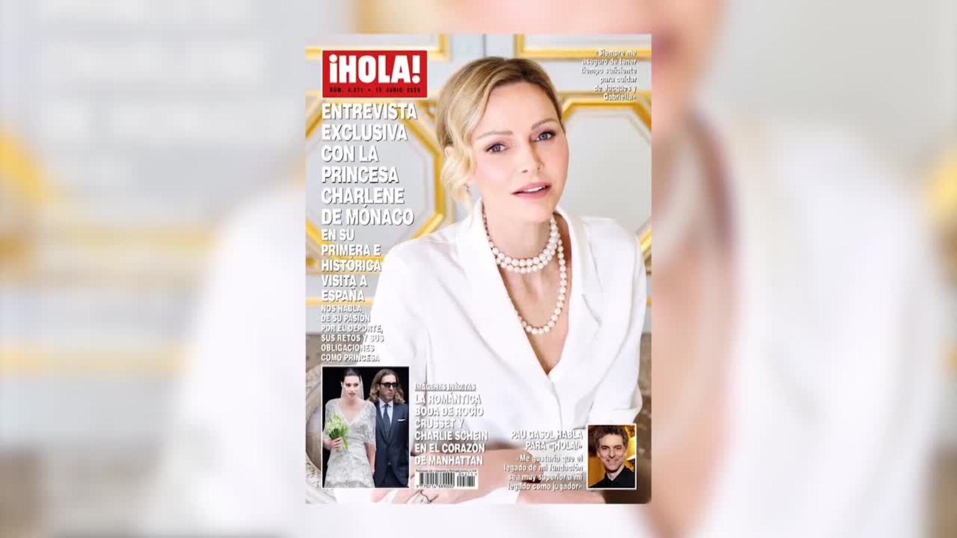 La princesa Charlene protagoniza la portada de la revista Hola