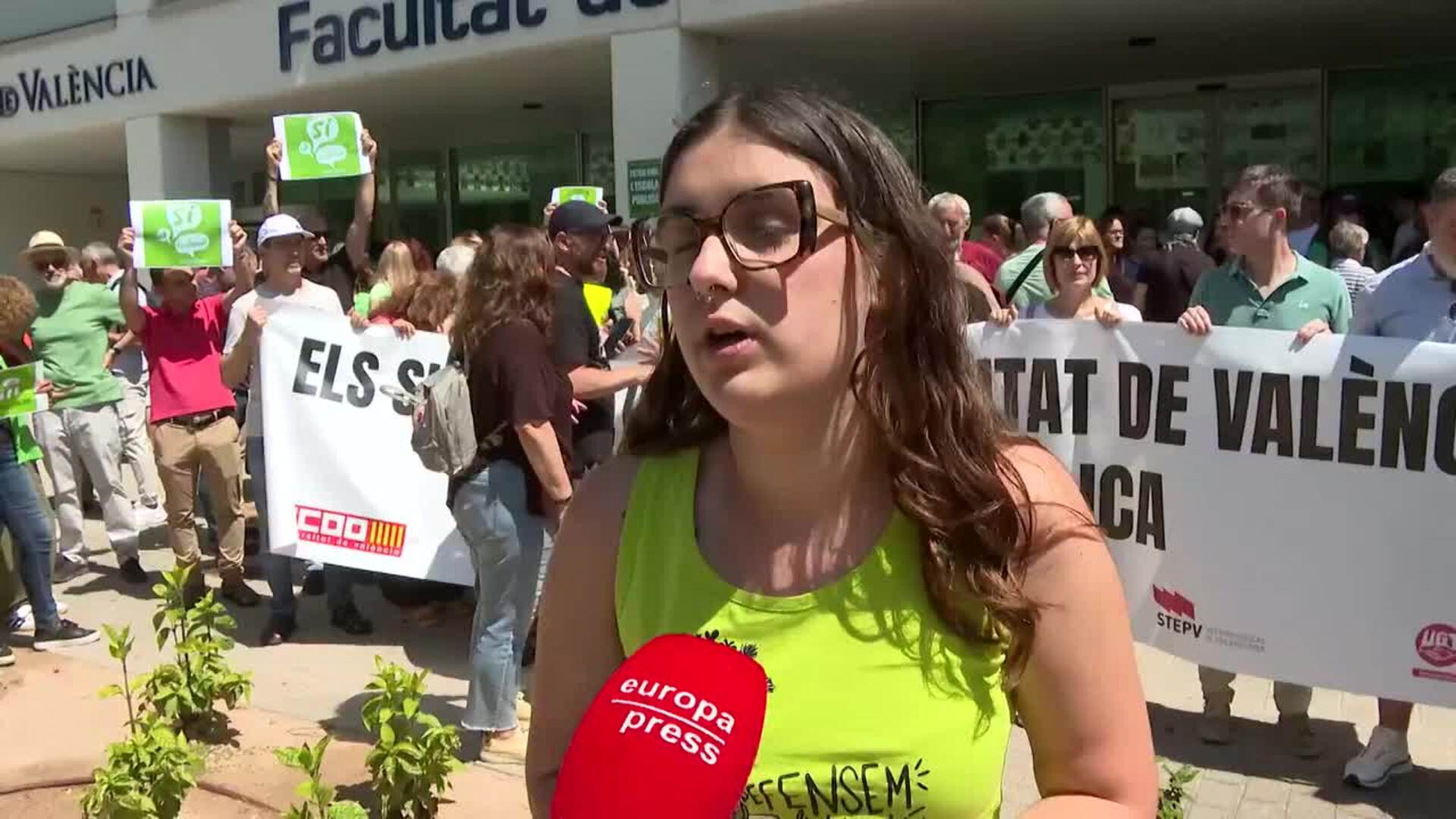 La Universitat de València se vuelca con los profesores: "Las condiciones son precarias"