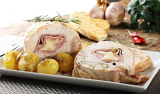 Receta: pechugas de pollo rellenas de queso y jamón cocido