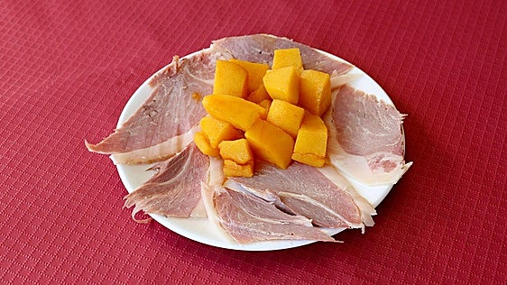 Receta: jamón cocido con cachelos