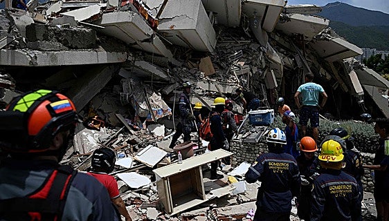 Terremoto de destrucción en Venezuela