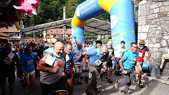 Todo listo en Bezanes, Caso, para celebrar la carrera mundial en madreñas