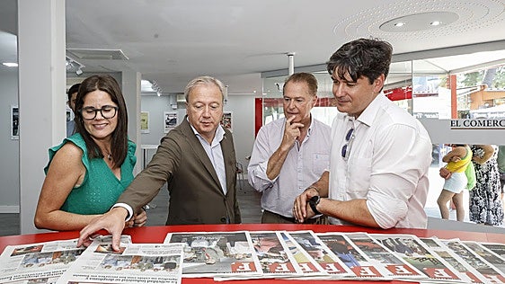 Borja Sánchez pone en valor la «reinvención industrial» de Asturias en el estand de la Feria de Muestras de EL COMERCIO