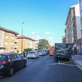 Calle Santa Apolonia en la que fue atendida la mujer
