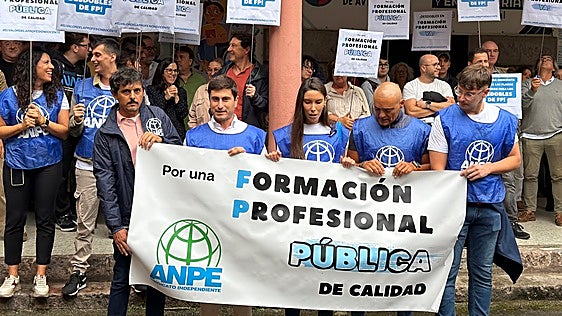ANPE se moviliza en Avilés para exigir la cobertura de las vacantes de FP