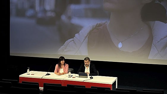 Yolanda Alonso y Alfonso S. Suárez en la presentación de la programación