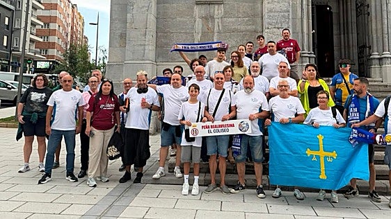 La Peña El Coliseo ya prepara el desembarco en Barakaldo para animar al Real Avilés