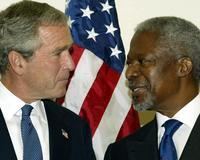 Bush y Annan se reúnen hoy para analizar la actualidad mundial