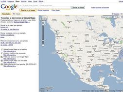 Vista de EEUU desde Google Maps.
