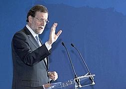 Rajoy, en la rueda de prensa de anoche en Bruselas. / EFE | Atlas