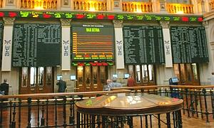 Interior de la Bolsa de Madrid. / Archivo