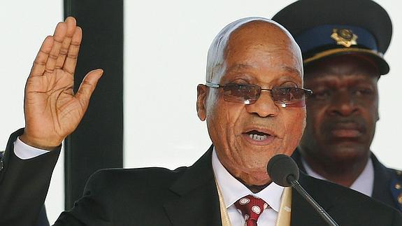 Jacob Zuma, hoy en Pretoria.