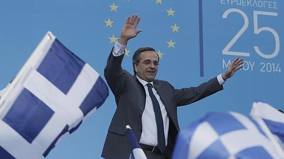 Samaras, en el cierre de campaña 