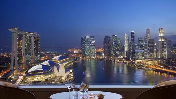 Vista de Marina Bay (Singapur). 