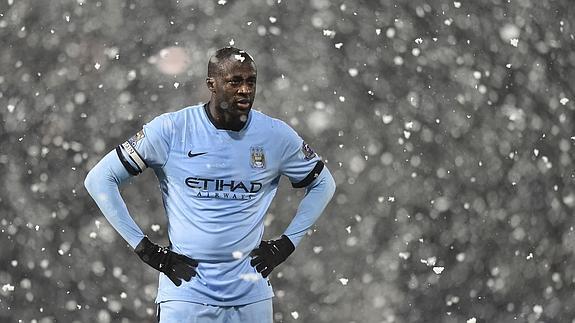 Yaya Touré, durante un momento del WBA-City. 