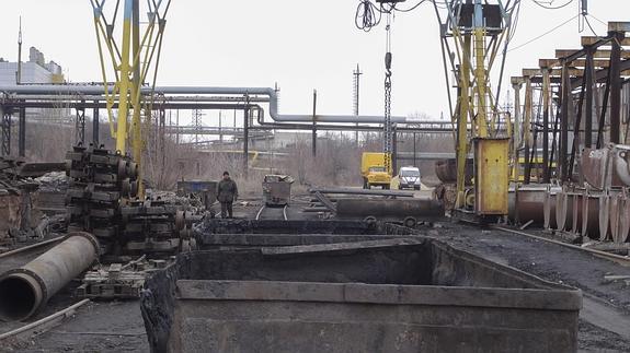 ista general de la mina de carbón de Zasyadko en Donetsk. 