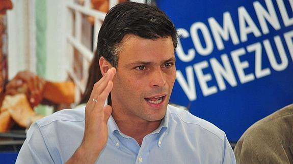 El dirigente opositor Leopoldo López. 