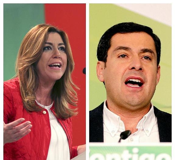 Susana Díaz y Juanma Moreno.