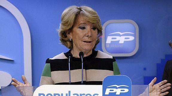 Esperanza Aguirre. 