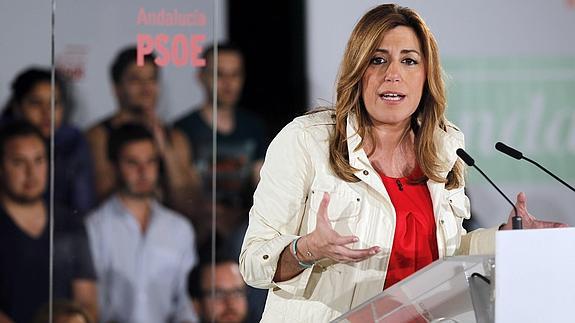 La presidenta en funciones de Andalucía.