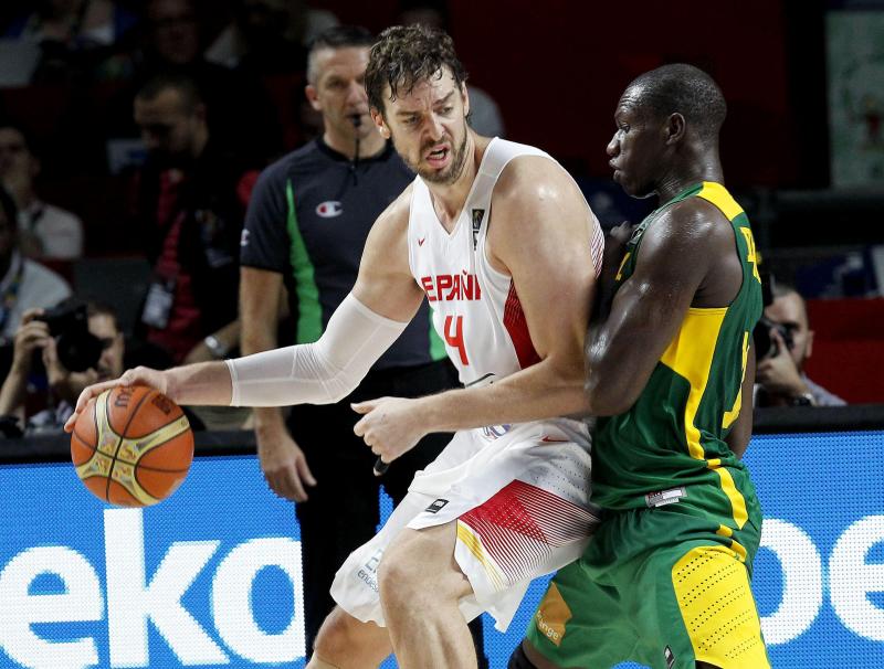 Pau Gasol en un duelo ante Senegal