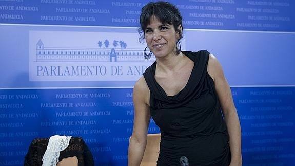 La secretaria general de Podemos en Andalucía, Teresa Rodríguez.