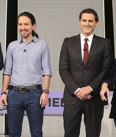 Pablo Iglesias y Albert Riivera.