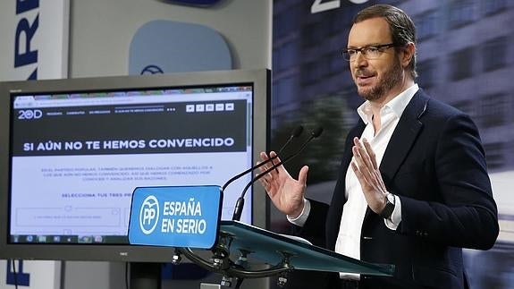 El vicesecretario de Sectorial del PP, Javier Maroto. 