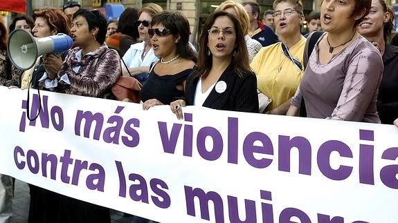 Concentración contra la violencia machista. 