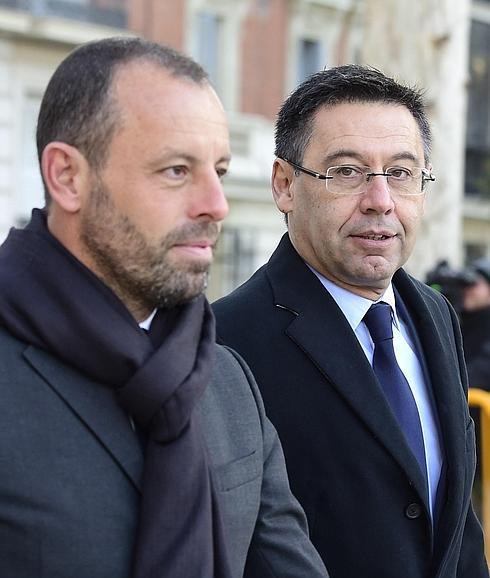 Sandro Rosell y Josep Maria Bartomeu.