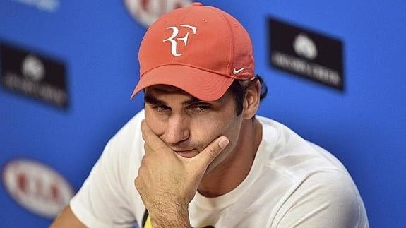 Roger Federer, tras perder el Open de Australia. 