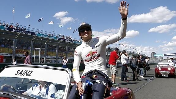 Carlos Sainz, durante el Gran Premio de Australia. 