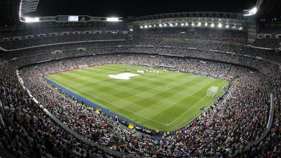 Vista general del Santiago Bernabeu.