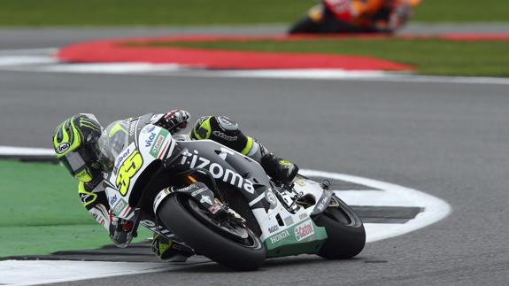 Cal Crutchlow, durante los entrenamientos del GP de Gran Bretaña. 