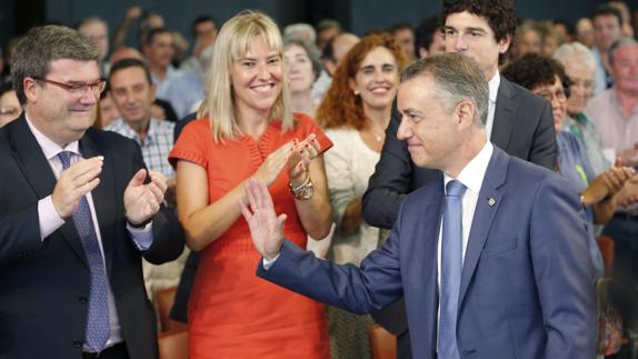 El lehendakari y candidato a la reelección por el PNV Iñigo Urkullu. 