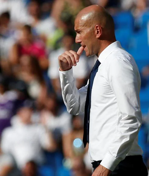 Zidane, durante el partido. 