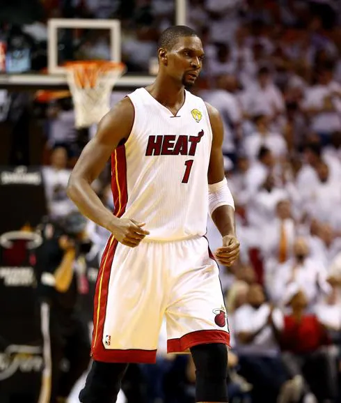 Chris Bosh, durante un partido. 