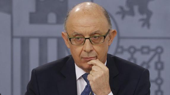 El ministro de Hacienda, Cristóbal Montoro. 