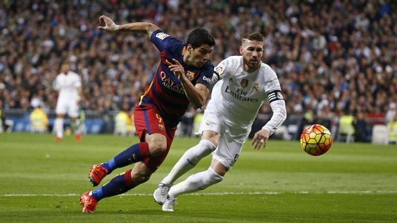 Suárez y Ramos, durante un partido. 