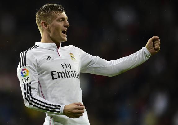 Kroos, durante un partido con el Real Madrid. 